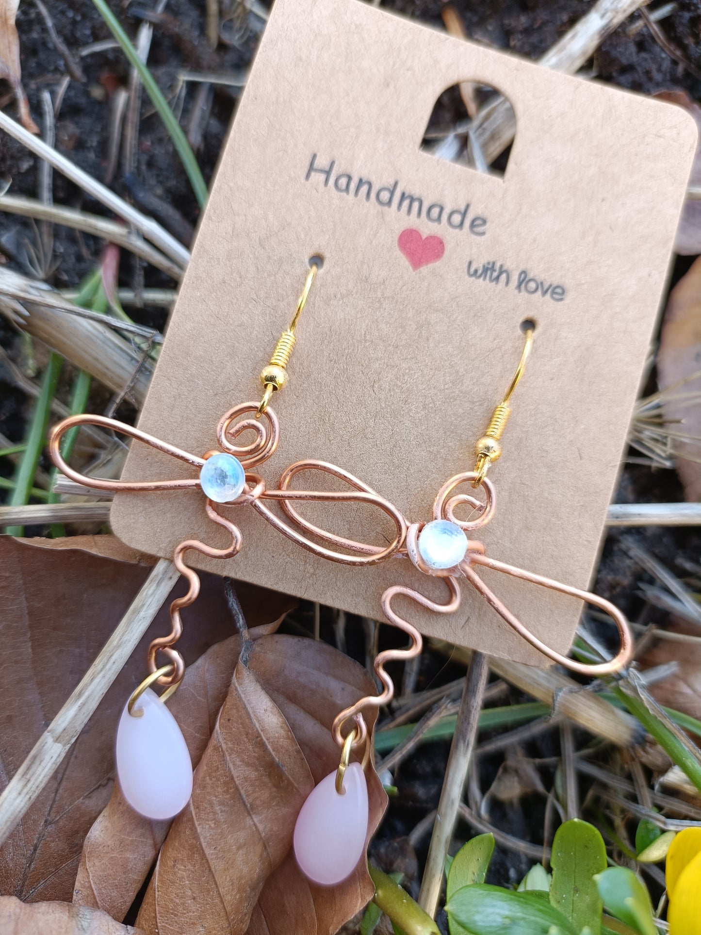 Rosegold Dragonfly Earrings
