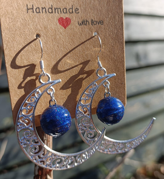 Pearl Moon Earrings