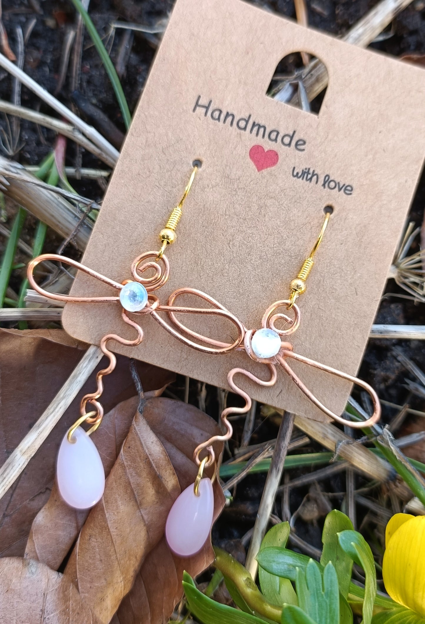 Rosegold Dragonfly Earrings