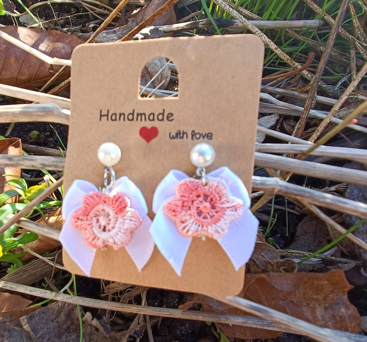 Peony & Bow Earrings