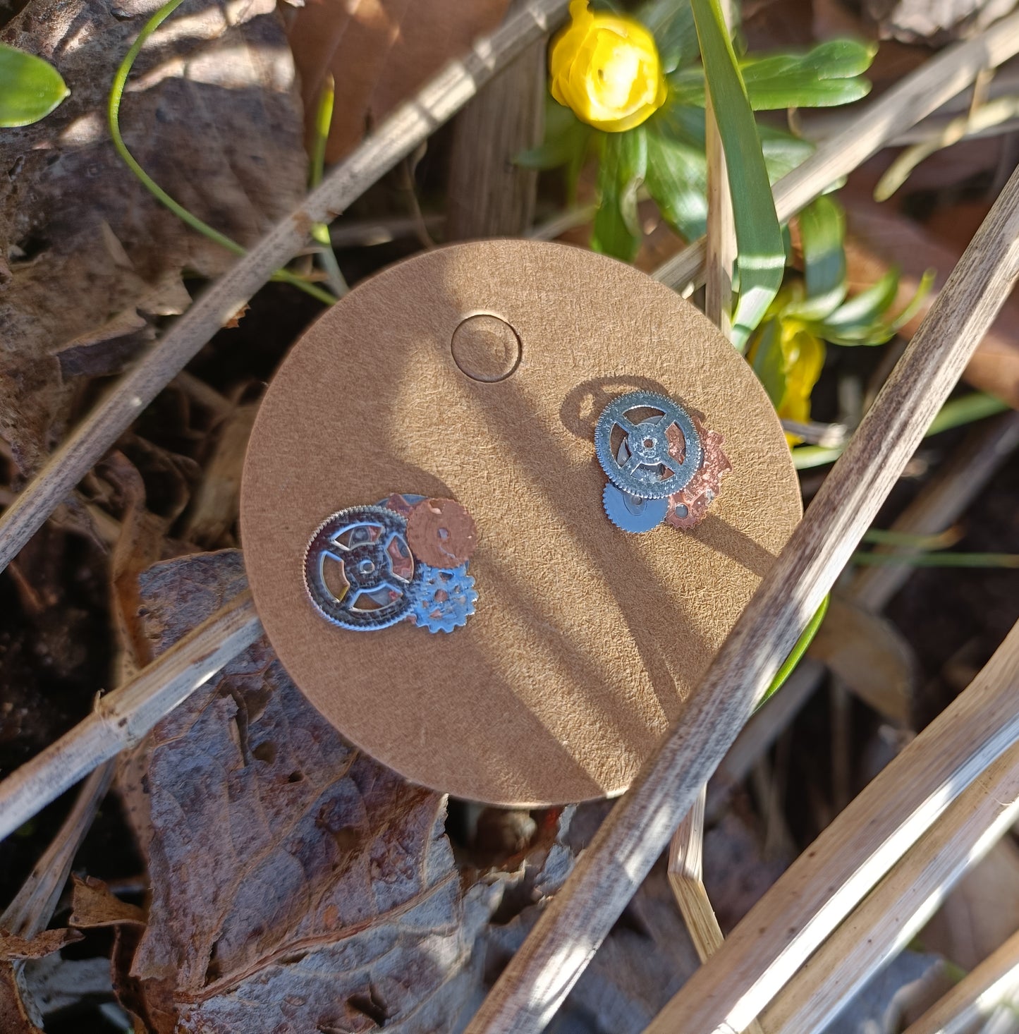 Steampunk Gear Earrings