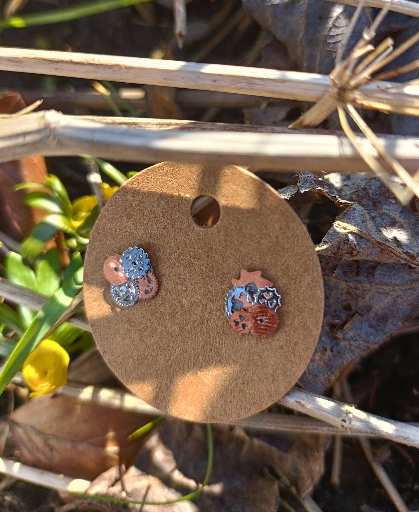 Steampunk Gear Earrings