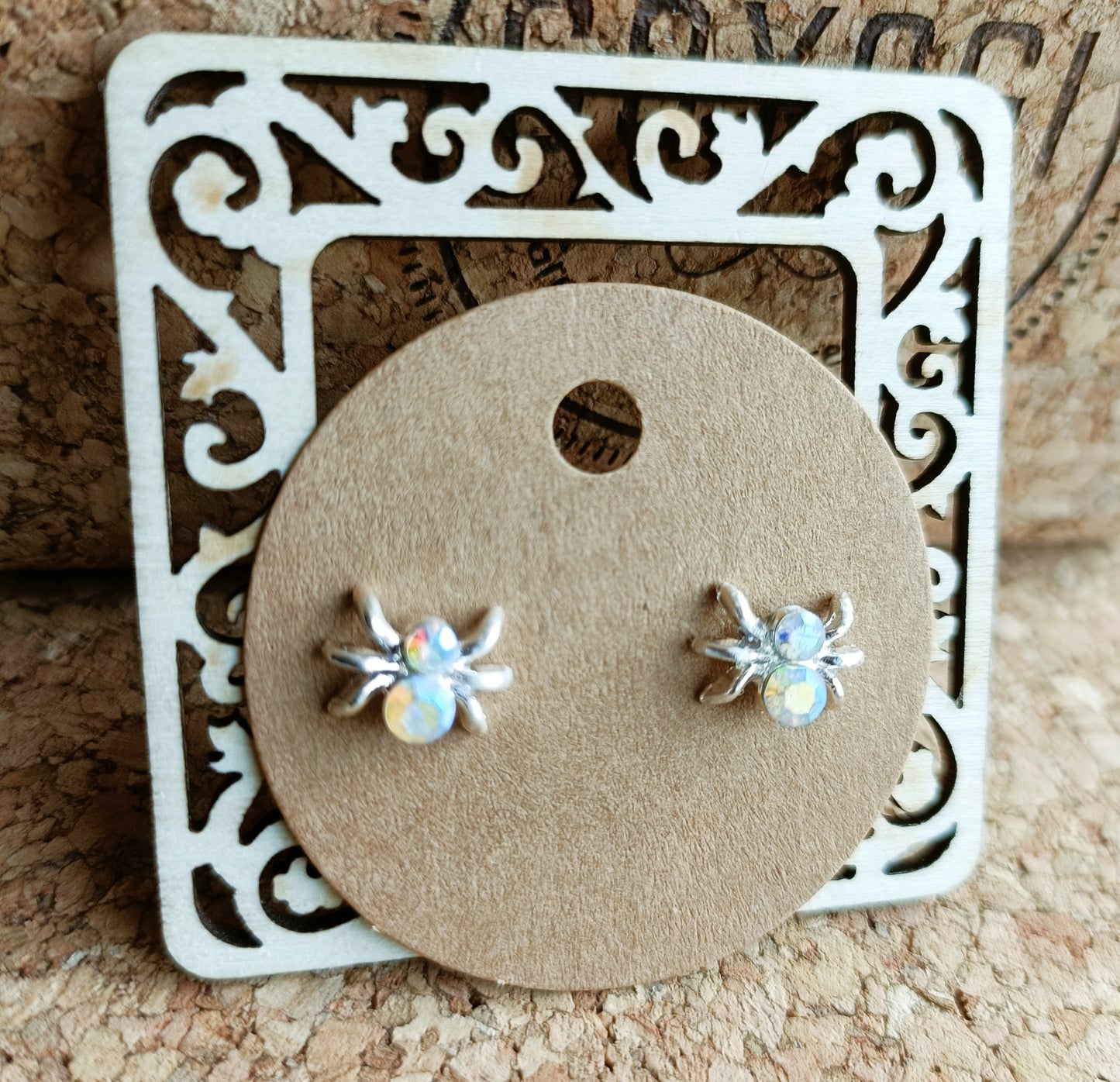 Spider Zircon Stud Earrings