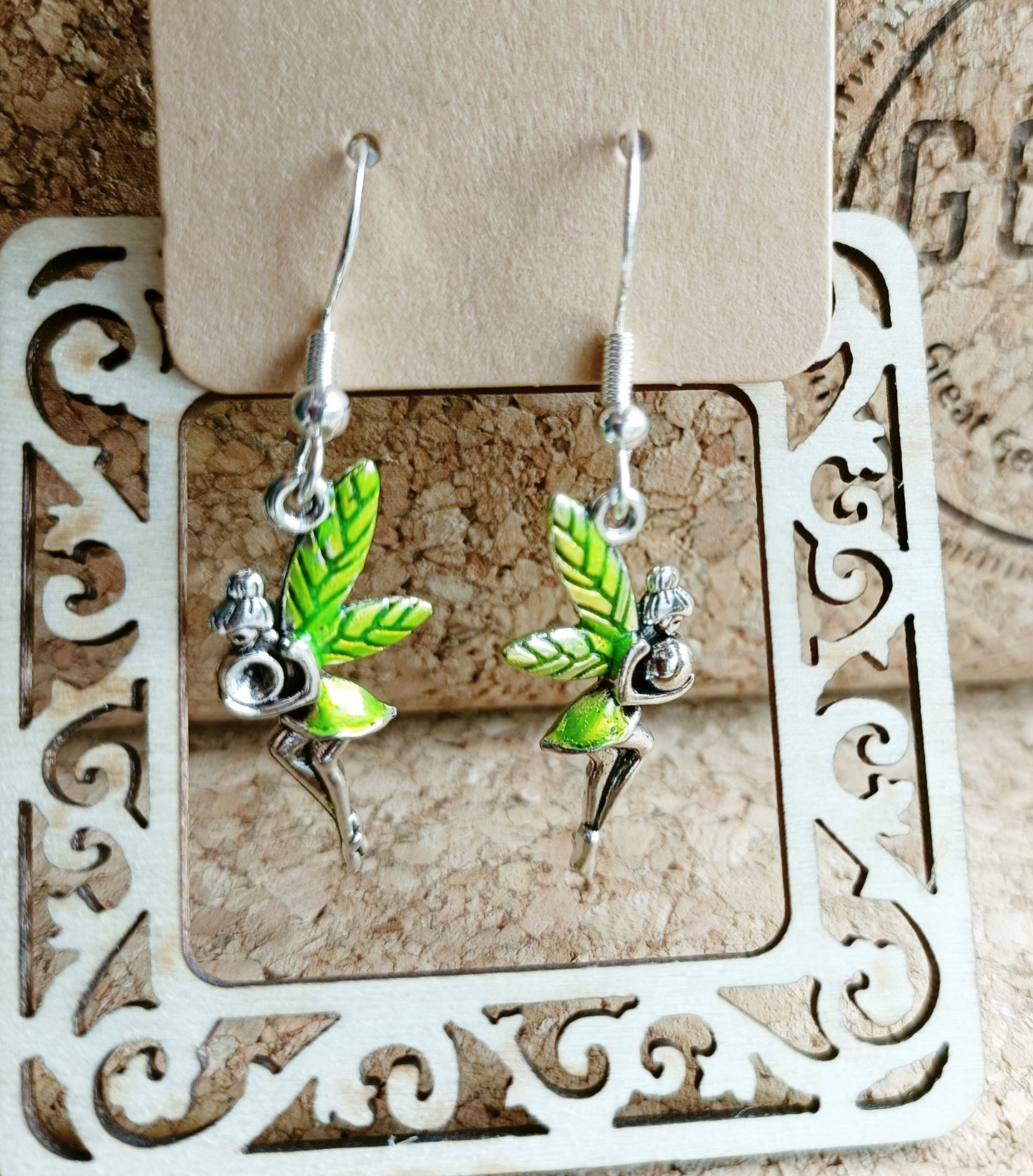 Painted Fairy Earrings