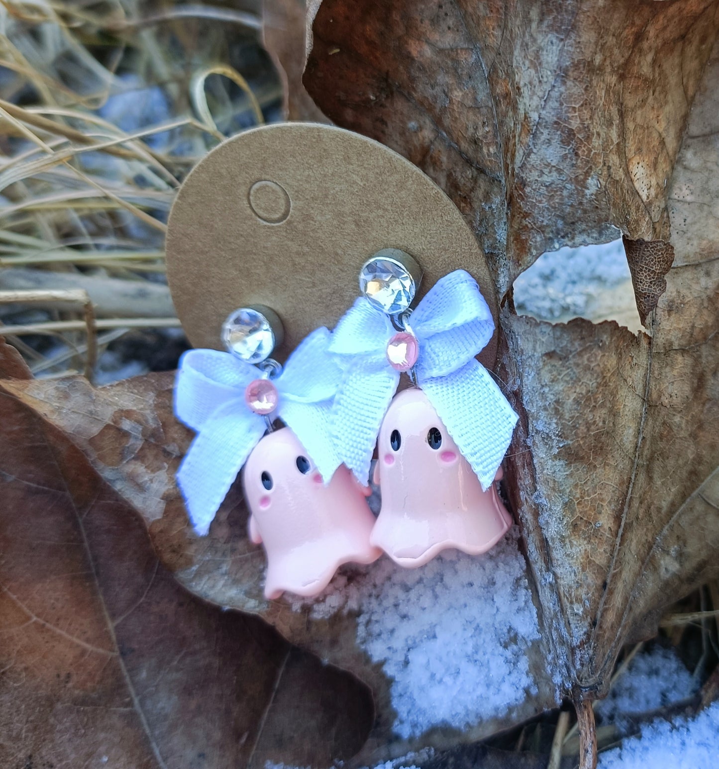 Ghost & Bow Earrings