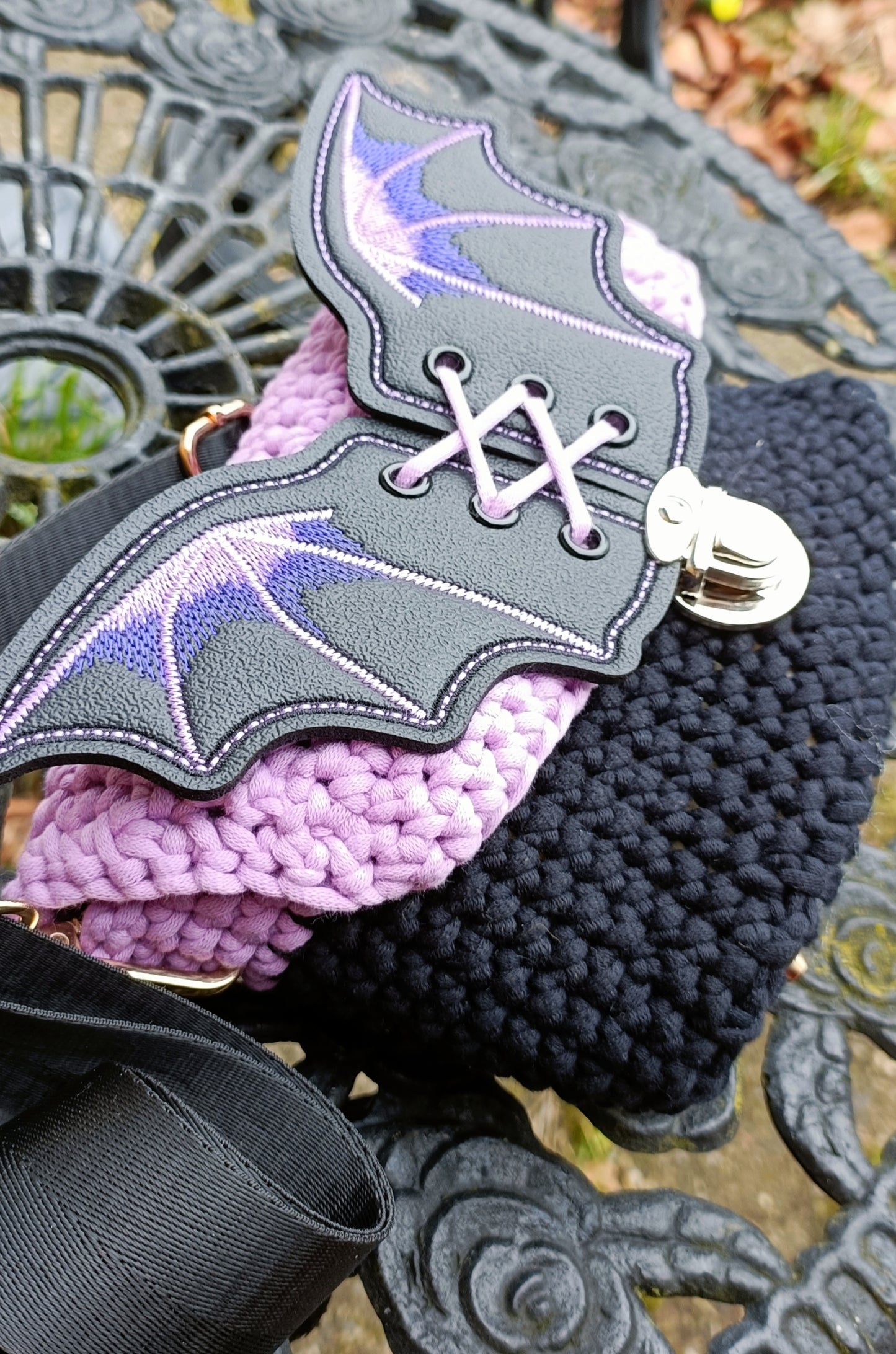 Purple Bat Purse