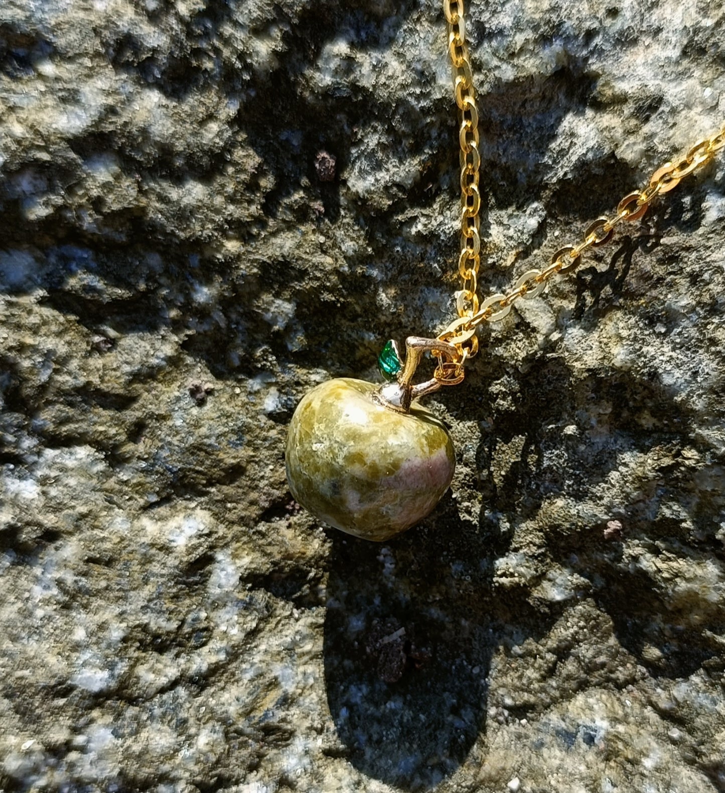 Gemstone Apple Necklace