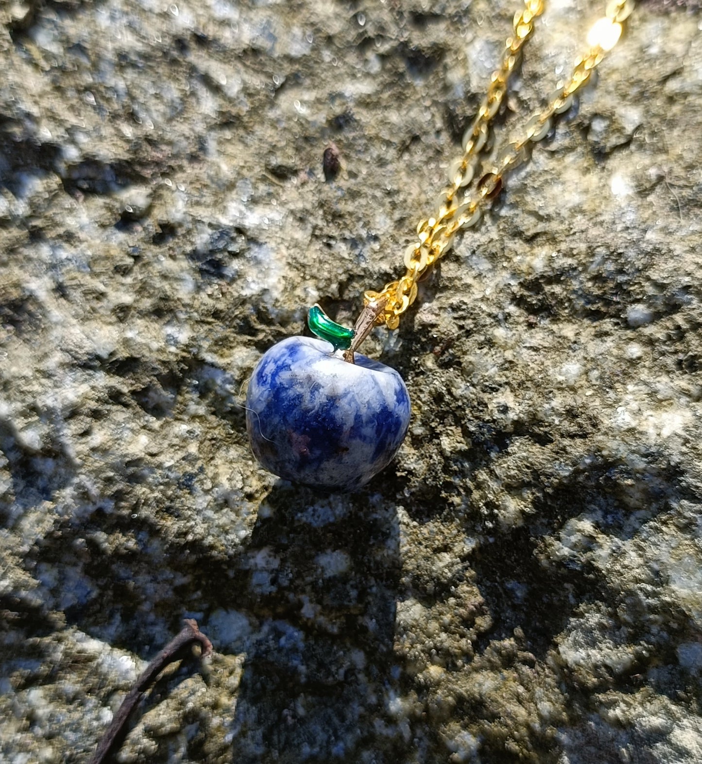 Gemstone Apple Necklace