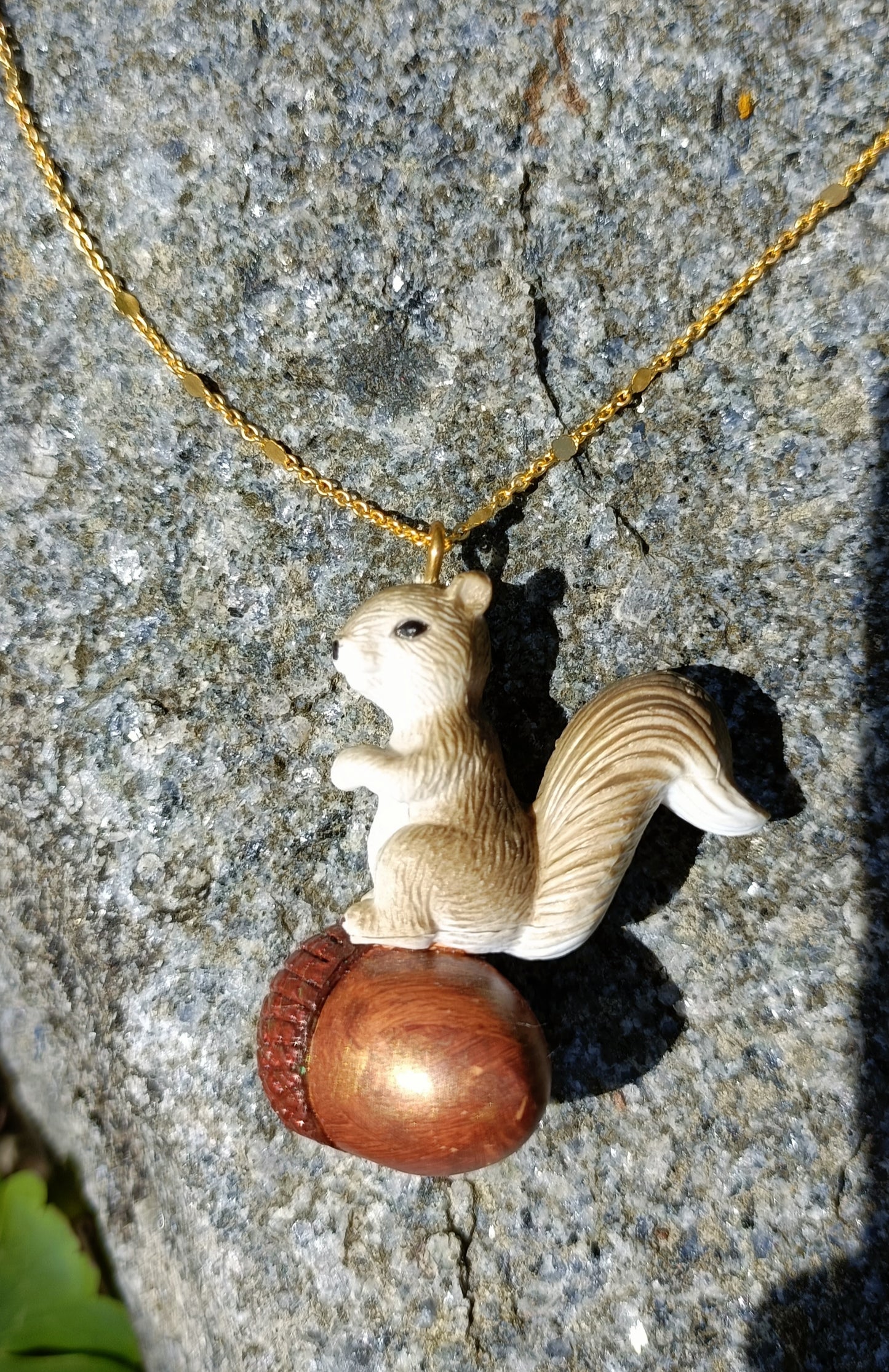 Squirrel & Acorn Pendant