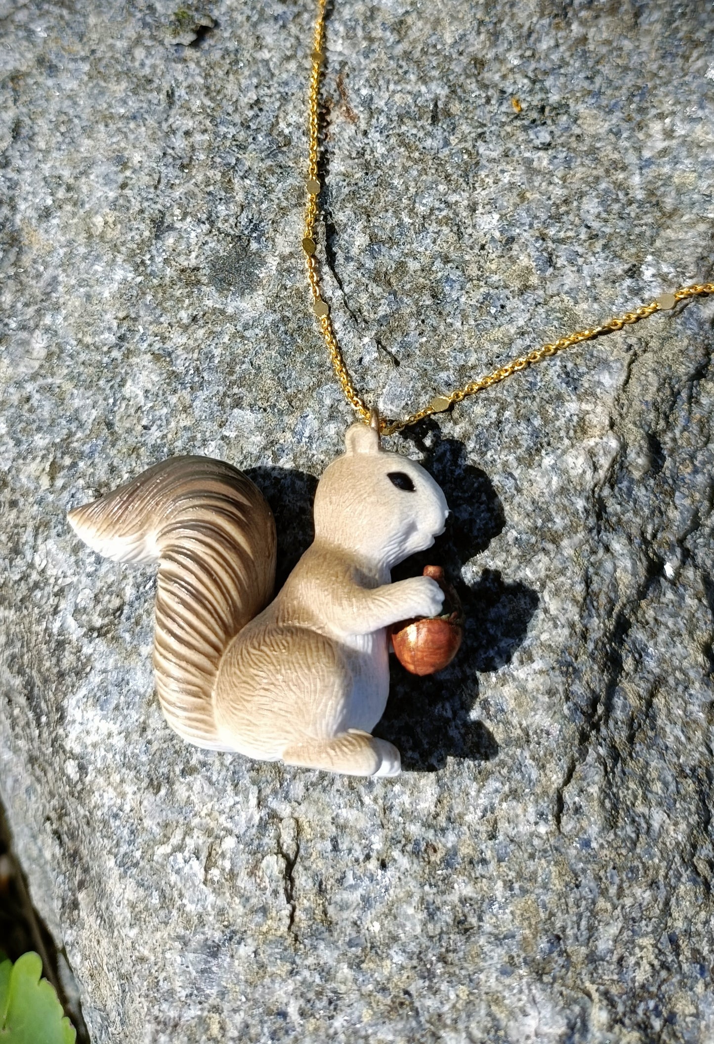 Squirrel & Acorn Pendant