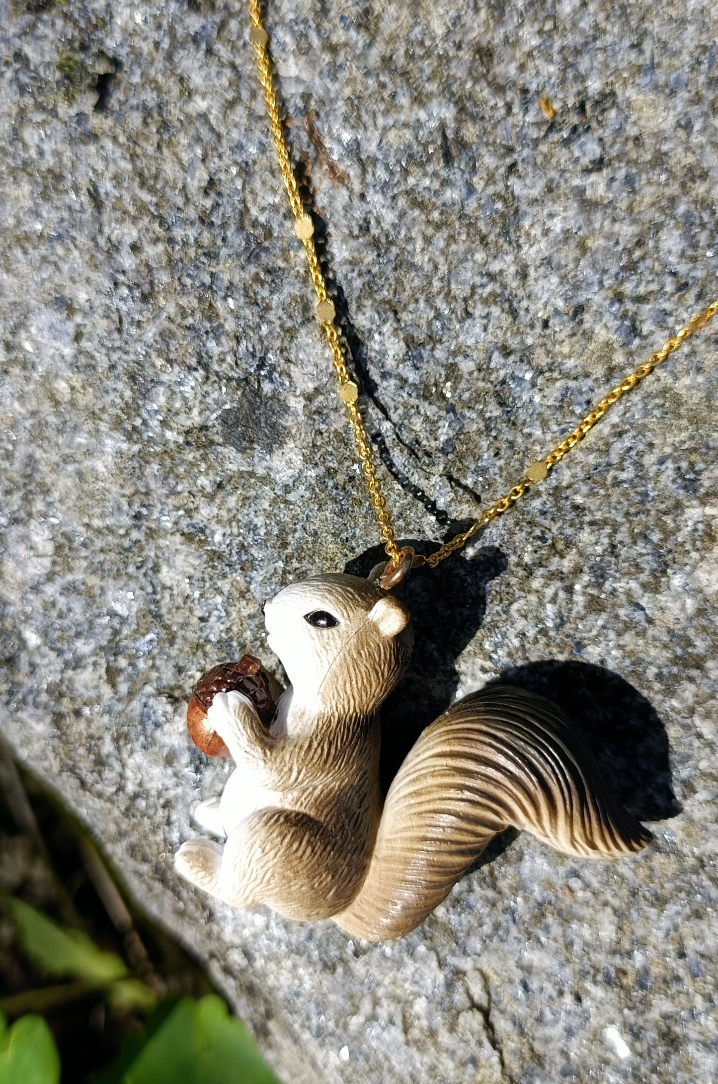 Squirrel & Acorn Pendant