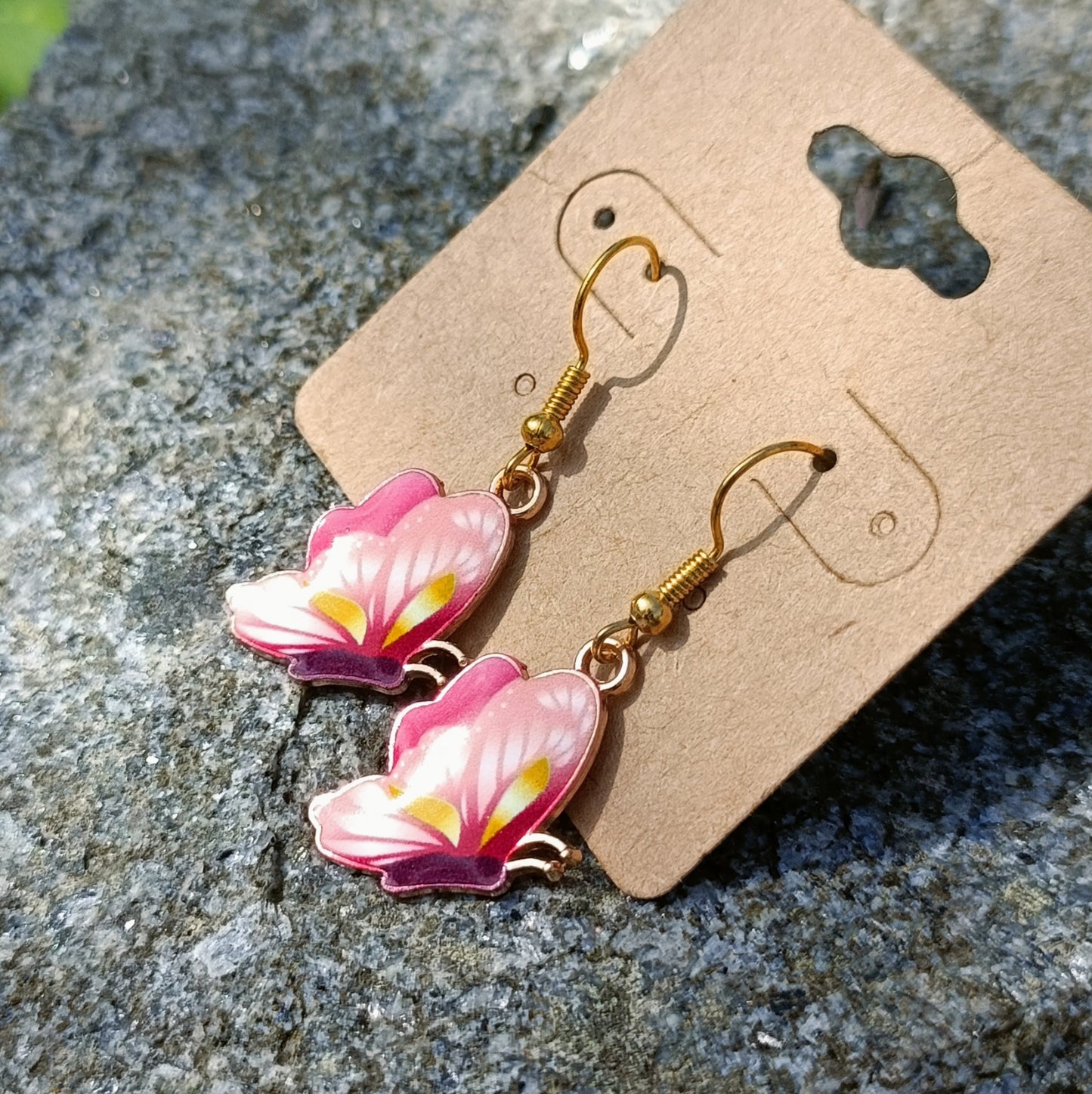 Enamel Butterfly Earrings