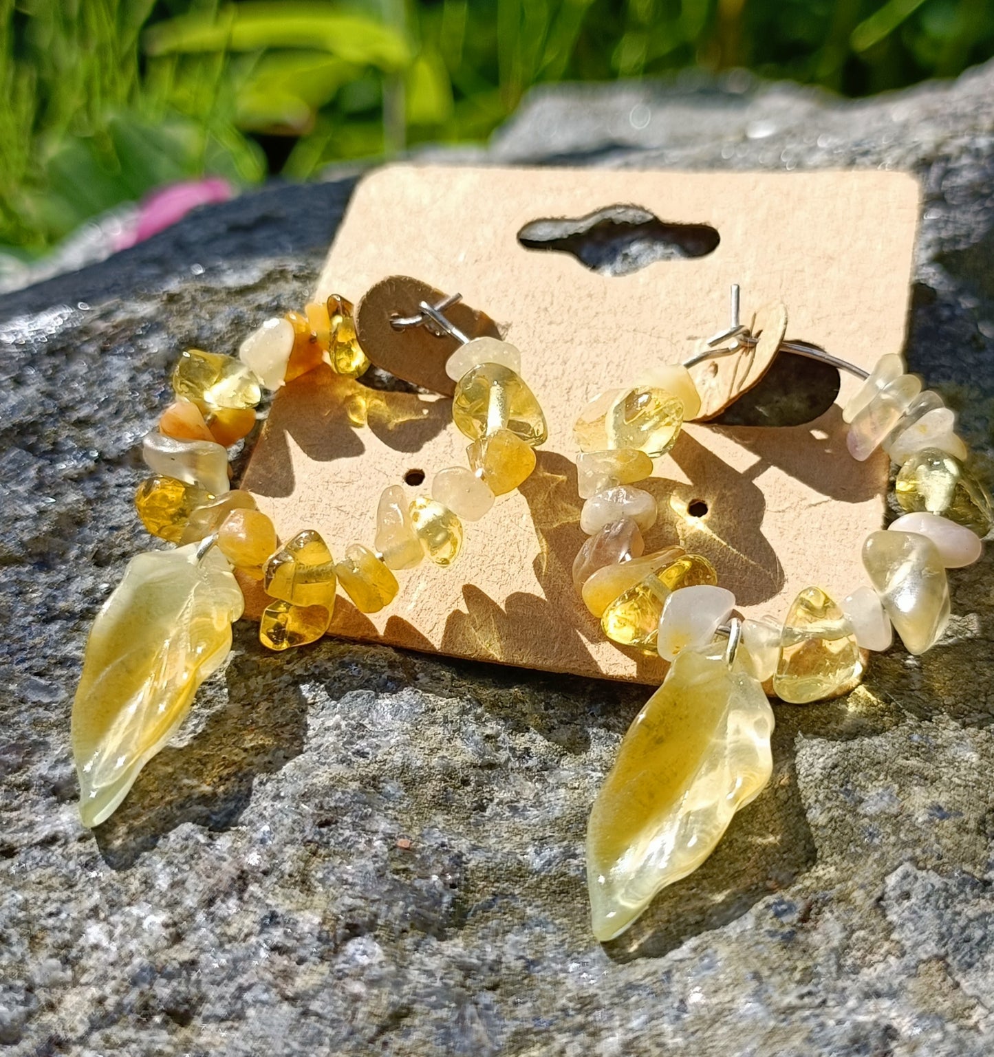Crystal circlet earrings