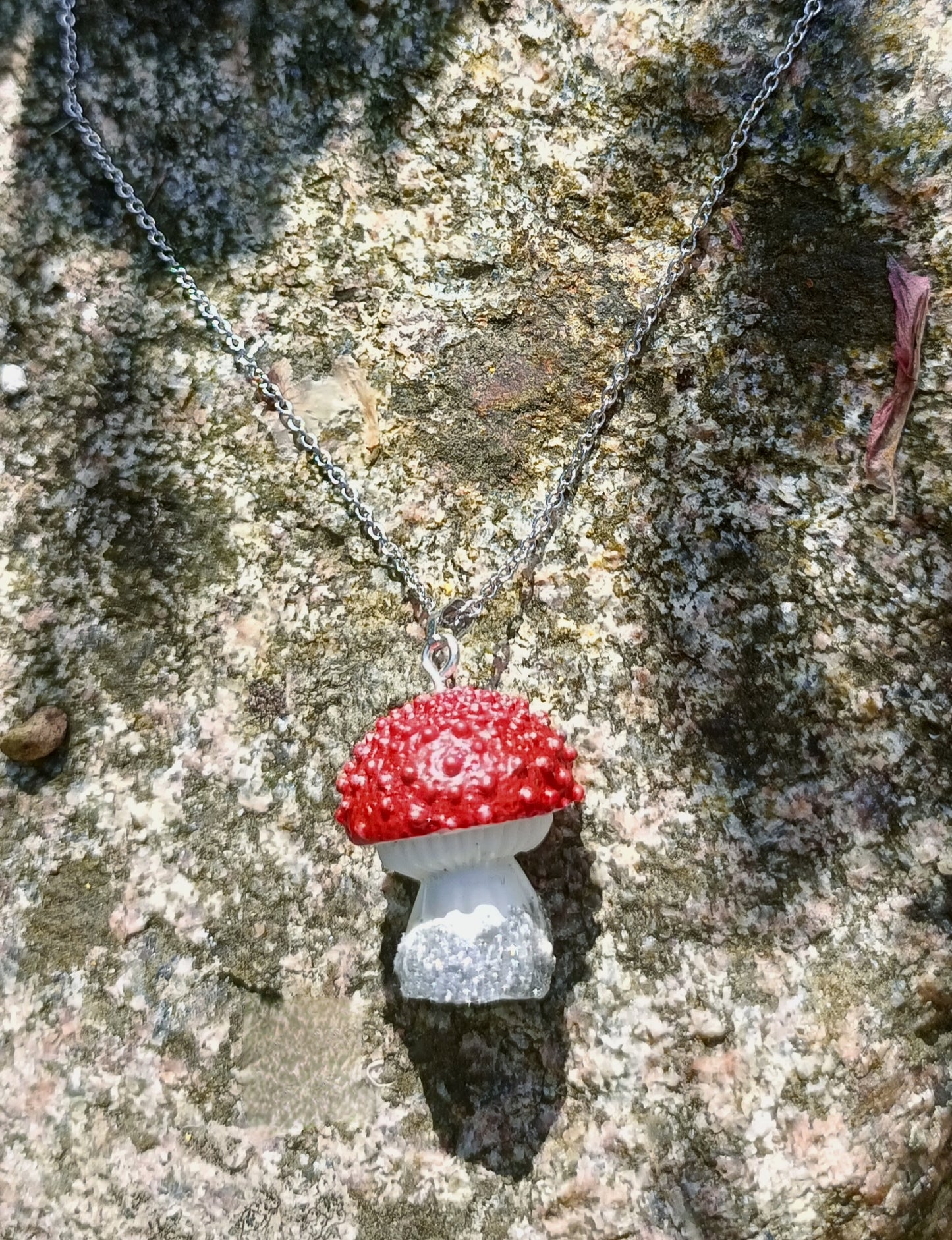Resin Mushroom Pendants