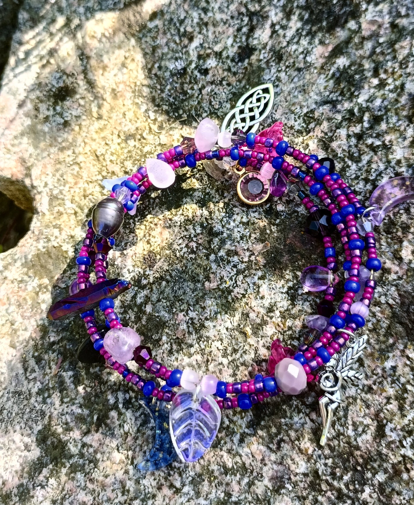 Glass Charm Bracelet