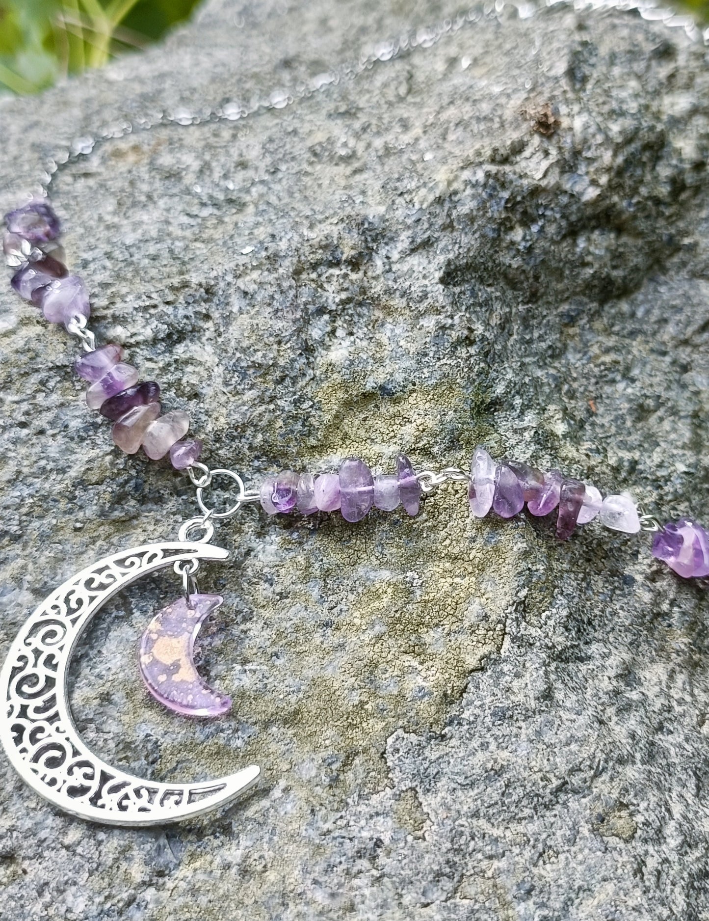 Crescent moon necklace