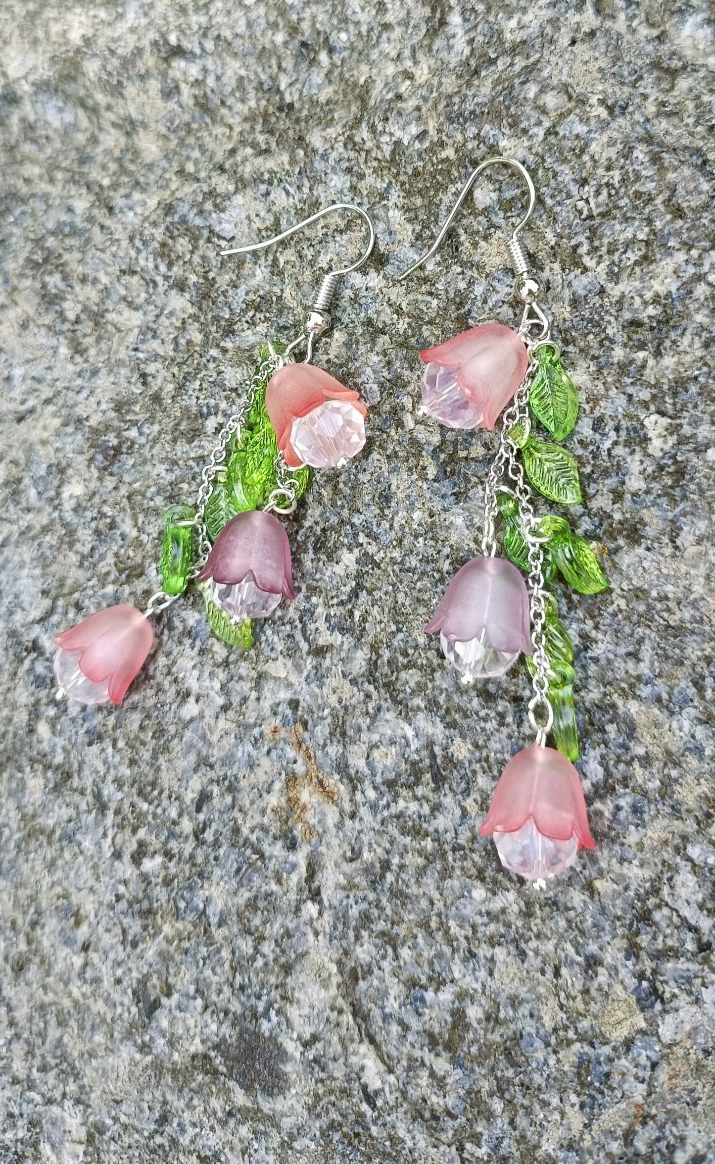 Falling flower earrings