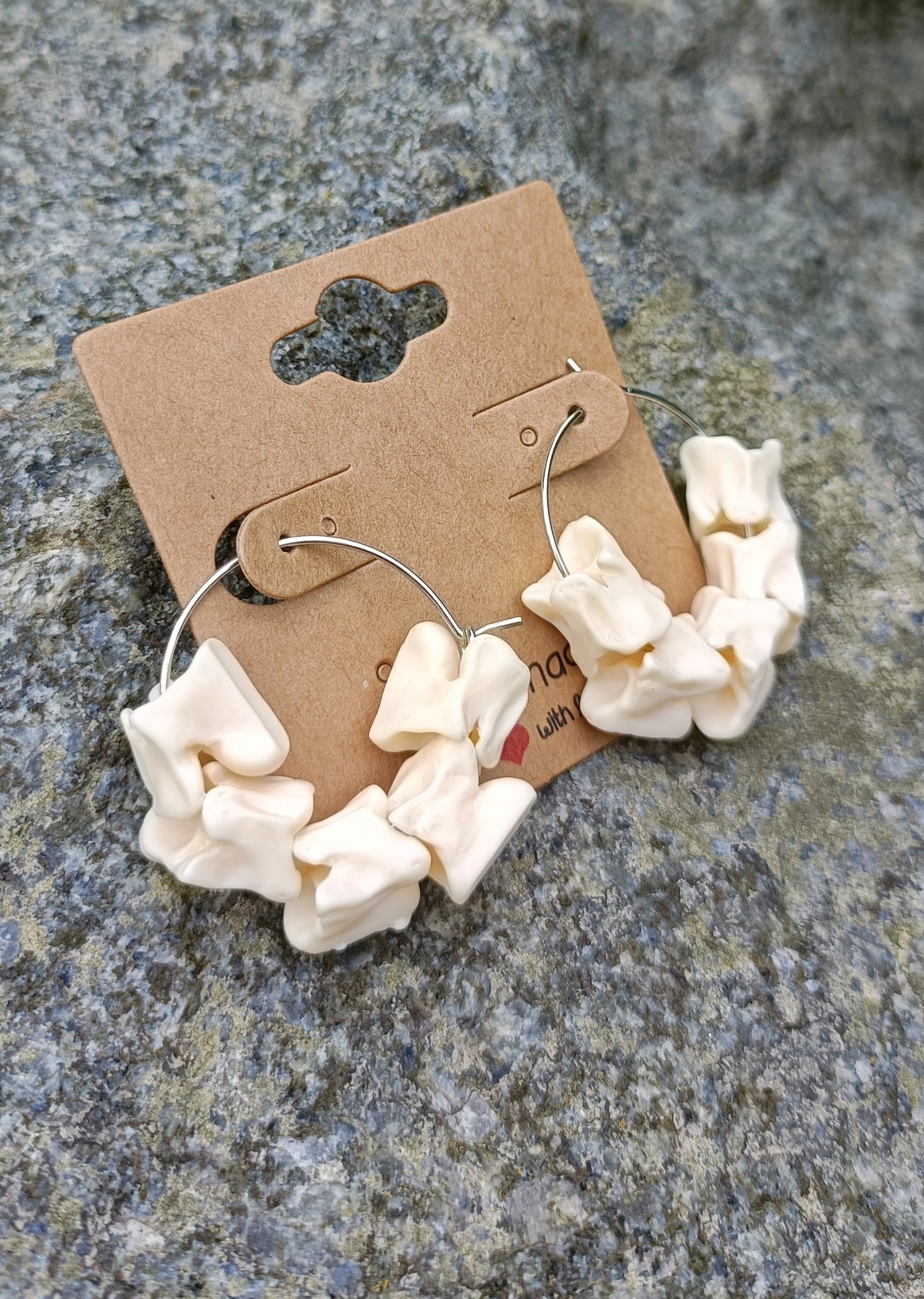 Snake spine hoop earrings