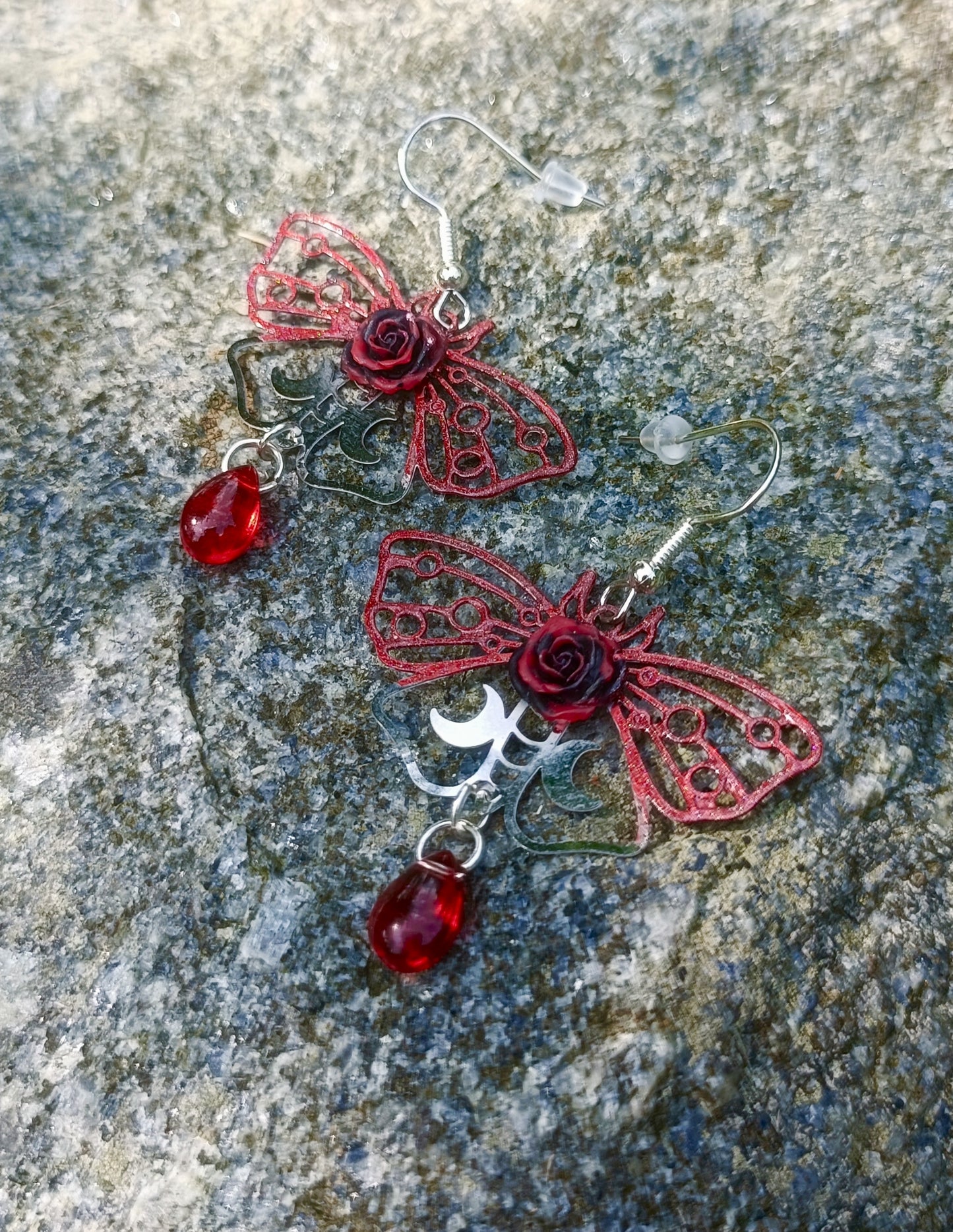 Moon Moth Earrings