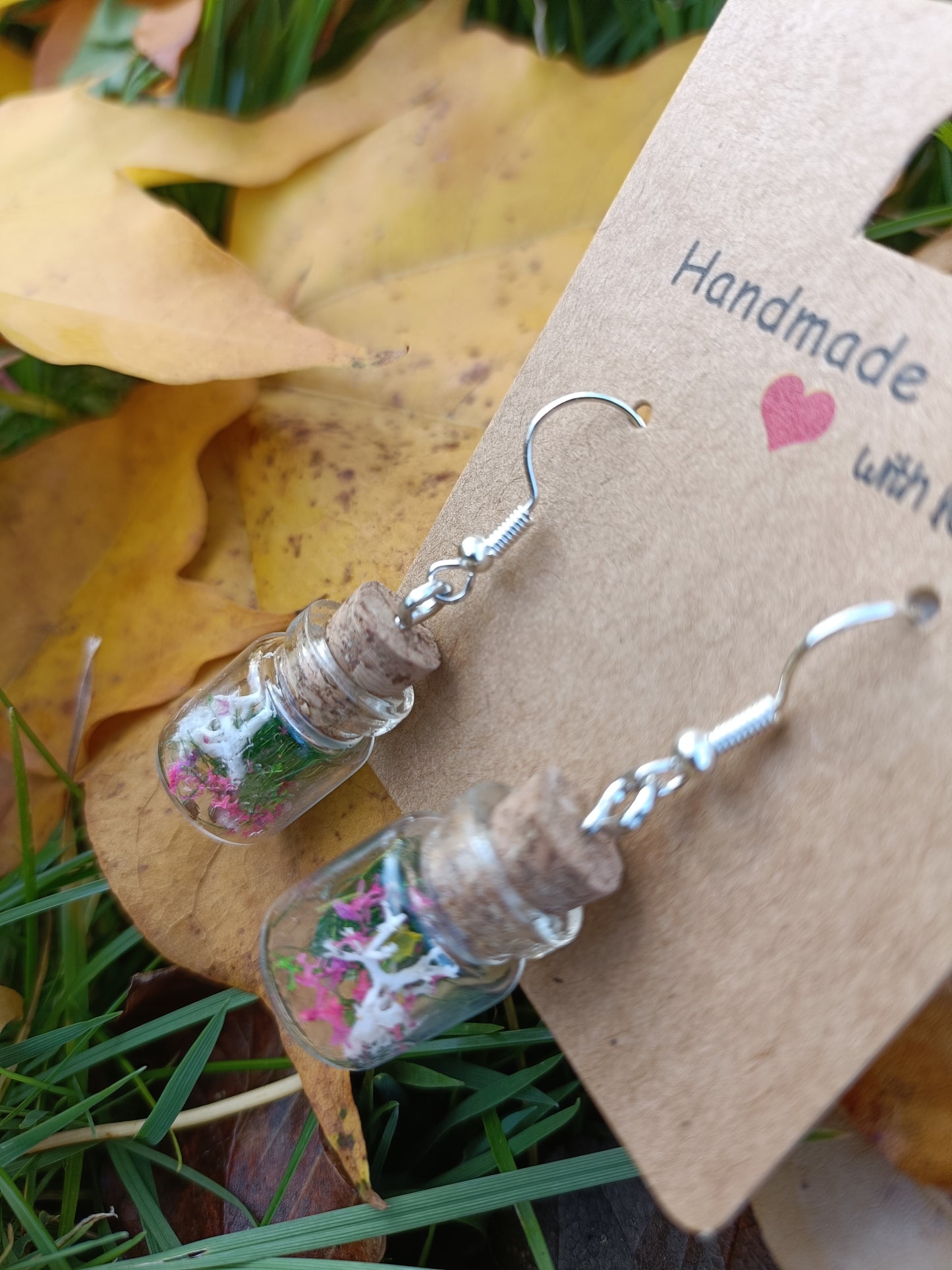 Bottle Terrarium Earrings