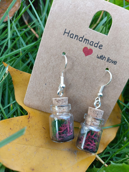 Bottle Terrarium Earrings