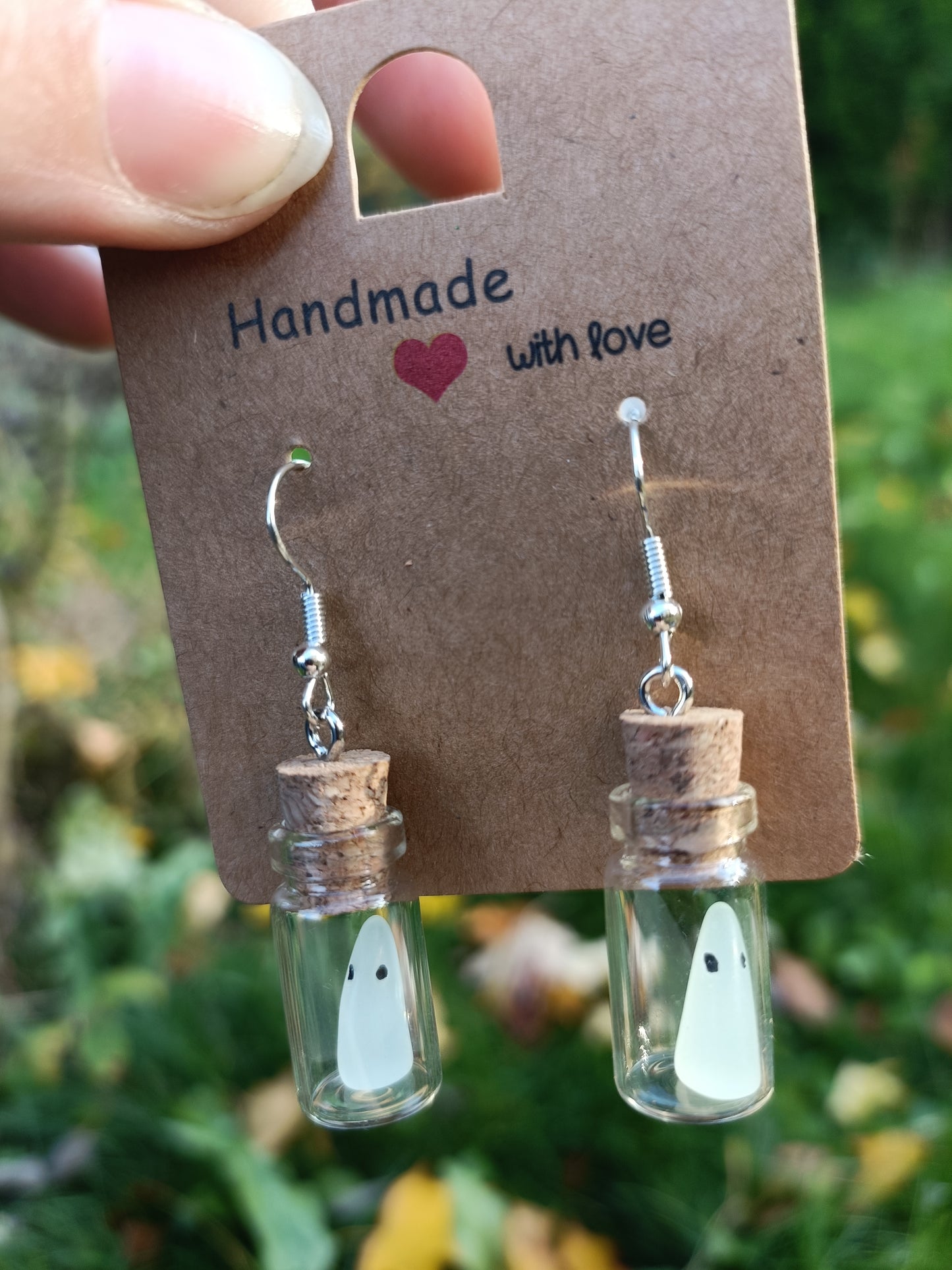 Ghost in a Bottle Earrings