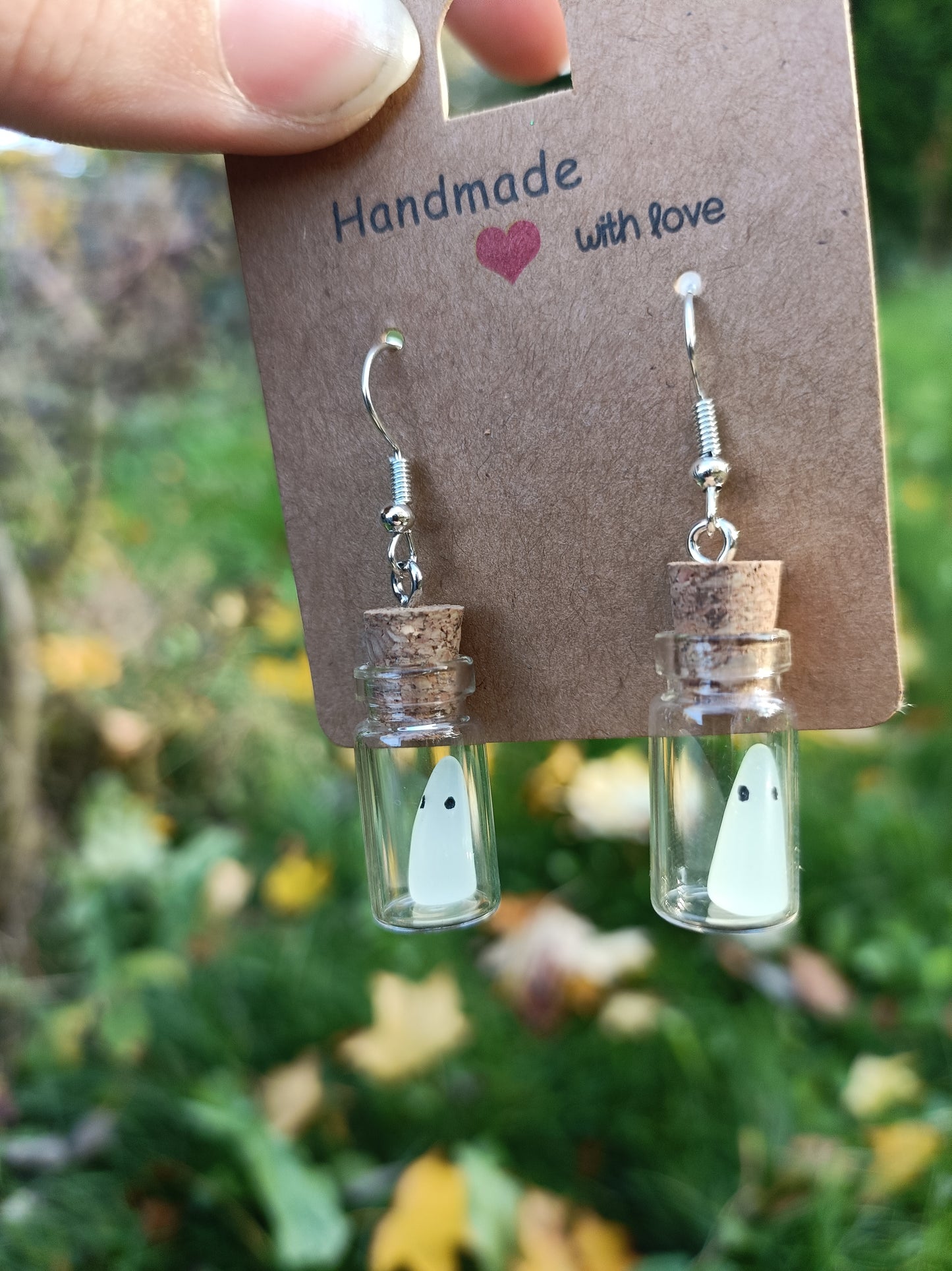 Ghost in a Bottle Earrings