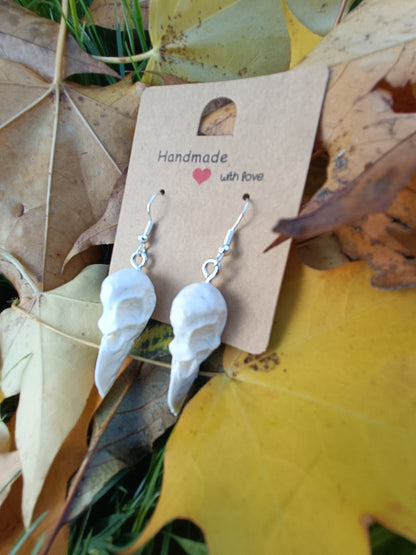 Raven Skull Earrings