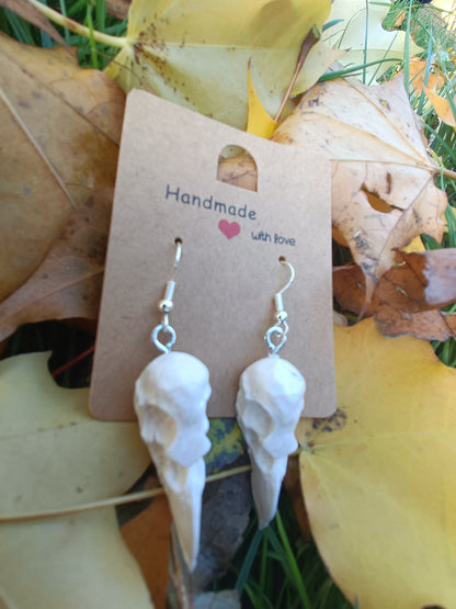 Raven Skull Earrings