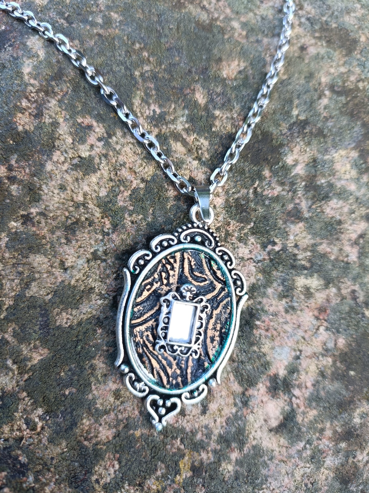 Silver Mirror Necklace