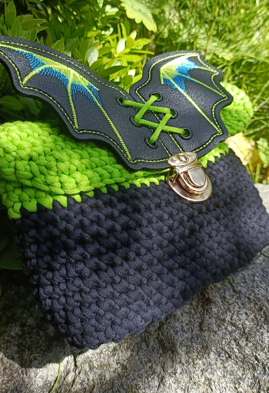Green Batwing Purse