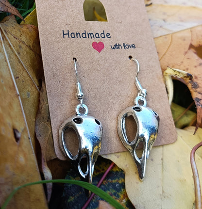 Finch Skull Earrings