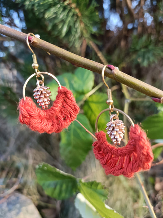 Pinecone Earrings