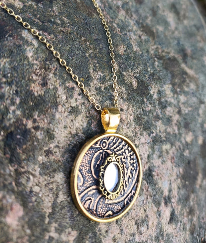 Gold Mirror Necklace