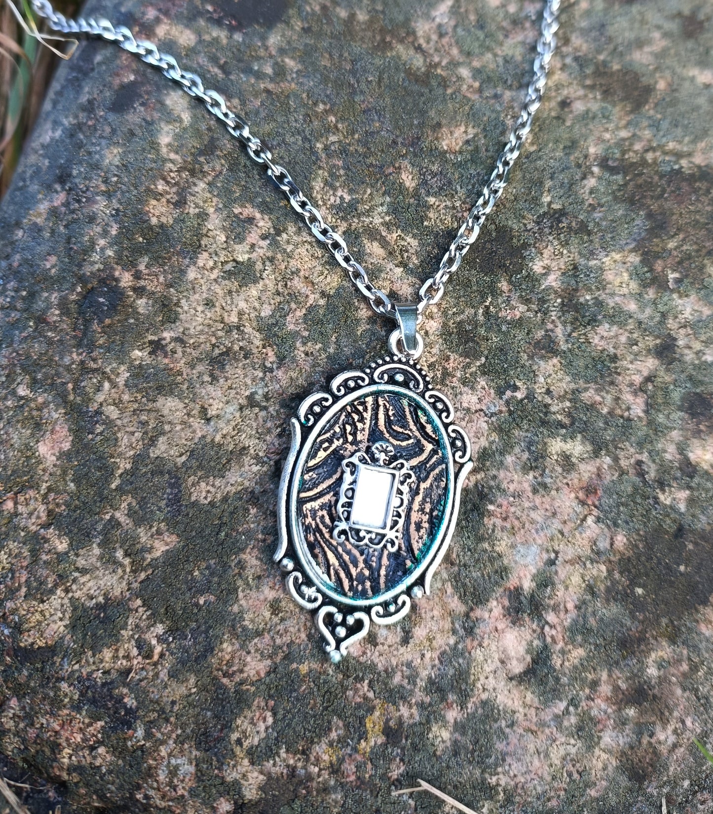 Silver Mirror Necklace