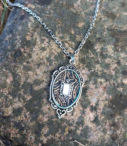 Silver Mirror Necklace