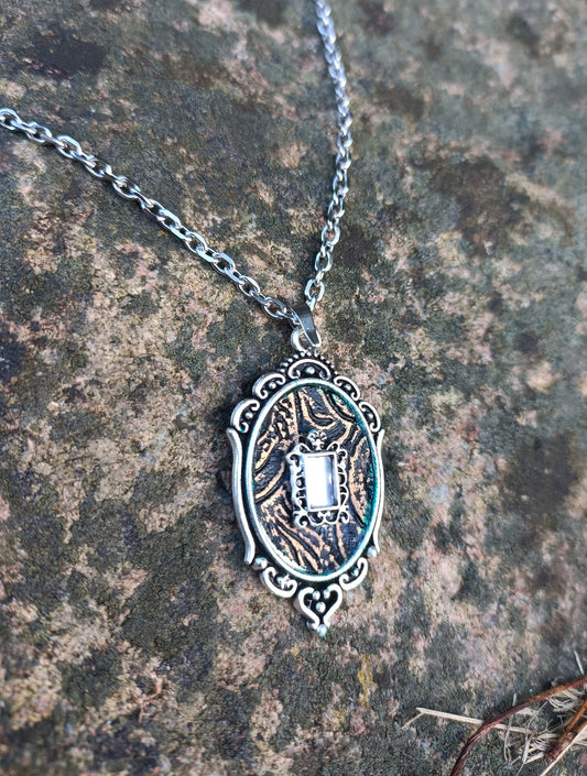 Silver Mirror Necklace