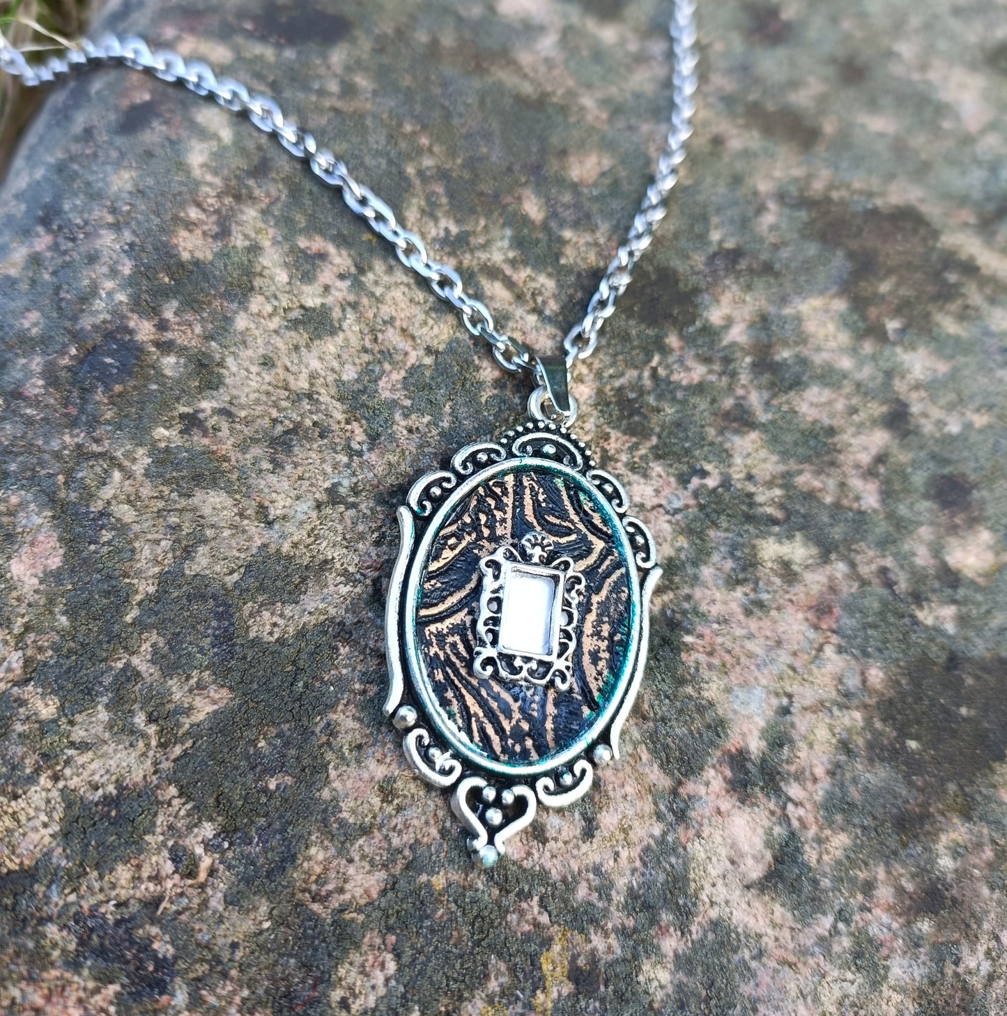 Silver Mirror Necklace