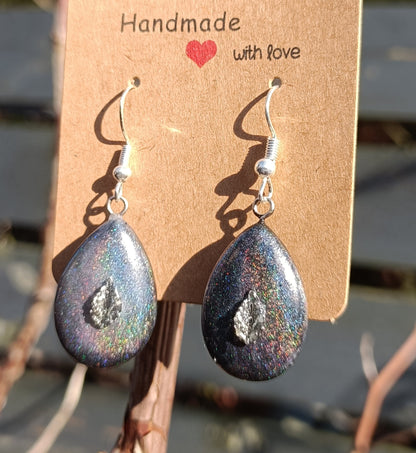 Painted Stone Drop earrings