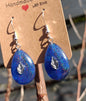 Painted Stone Drop earrings
