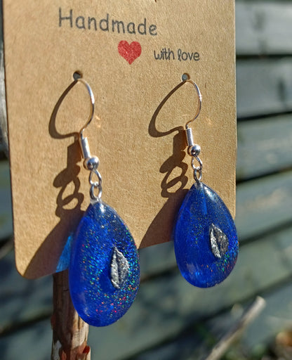 Painted Stone Drop earrings
