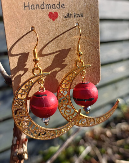 Pearl Moon Earrings