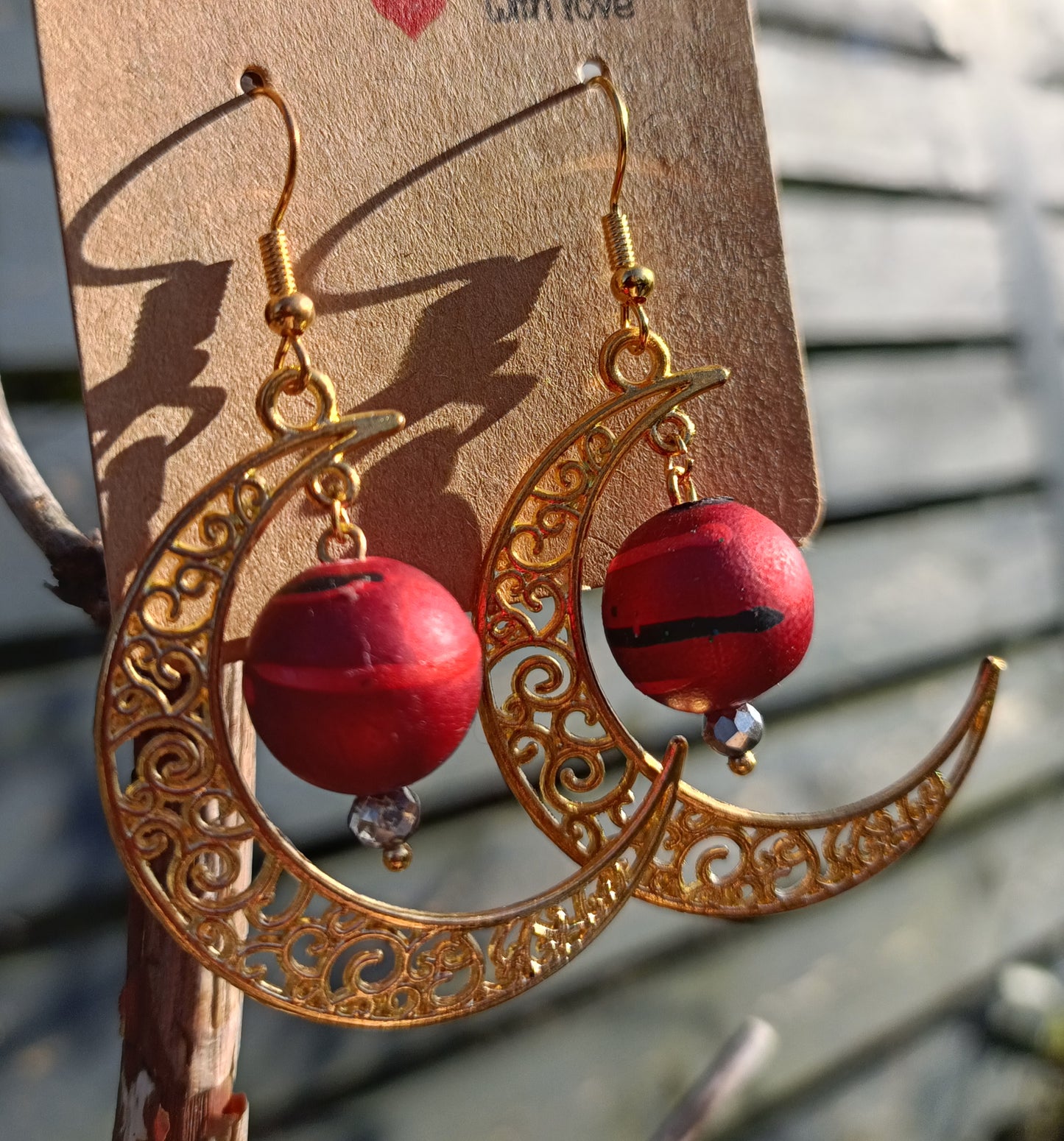 Pearl Moon Earrings