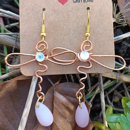 Rosegold Dragonfly Earrings