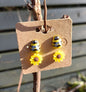 Bee & Sunflower Earring Set