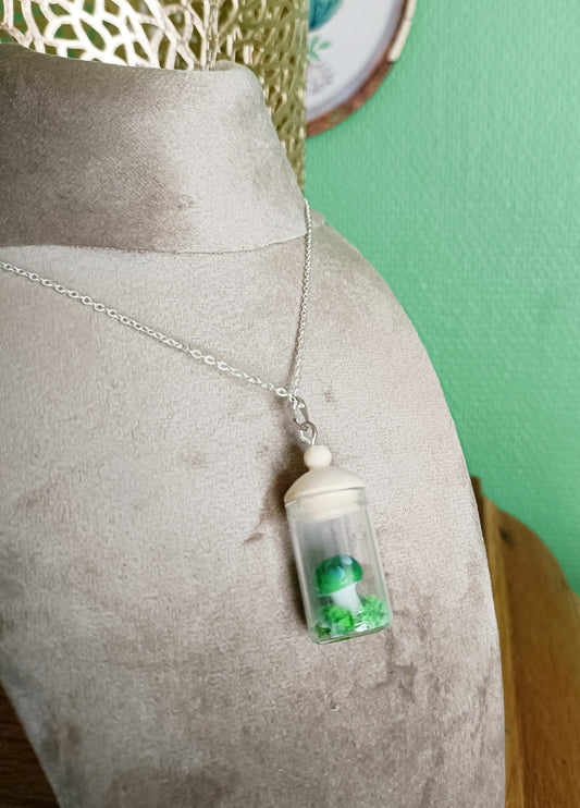 Mushroom Jar Necklace