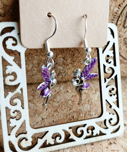 Painted Fairy Earrings