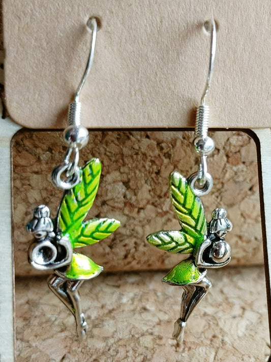 Painted Fairy Earrings