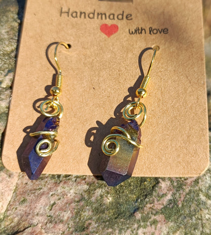 Iridescent Crystal Earrings