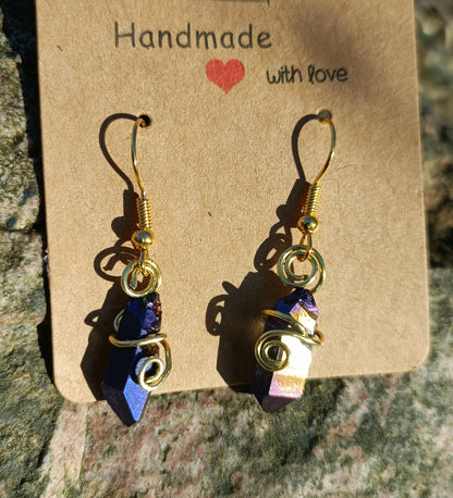 Iridescent Crystal Earrings